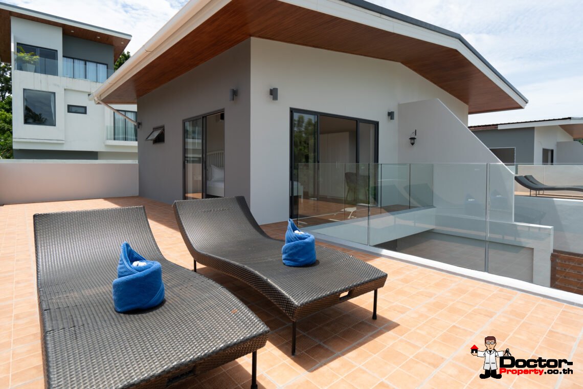 Modern 2 Bedroom Town Villa with Pool in Plai Laem, Koh Samui – For Sale